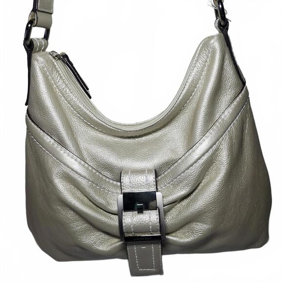 Tignanello Vintage Women's Shoulder Bag Medium Silver - Picture 1 of 11